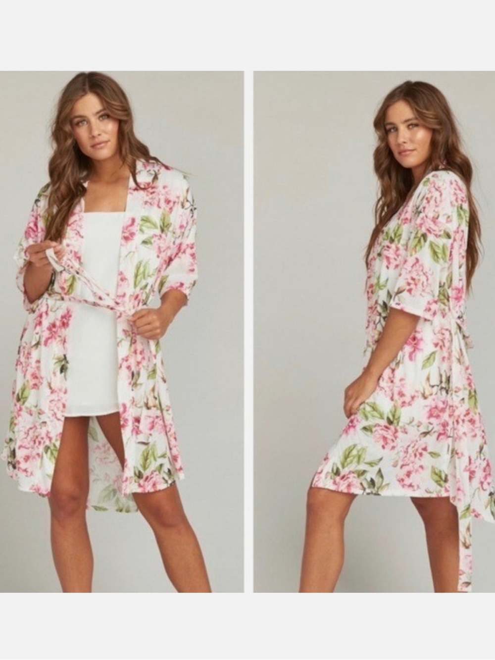 Show Me Your Mumu Womens Brie Robe Garden of Rose Blooms One Size